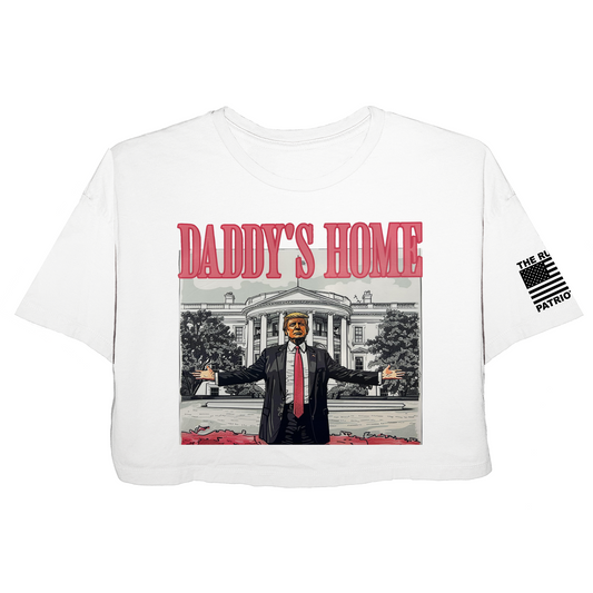 Daddy's Home Jersey crop top T-Shirt