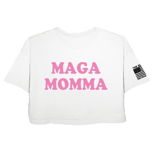 MAGA momma Jersey Crop Top T-Shirt