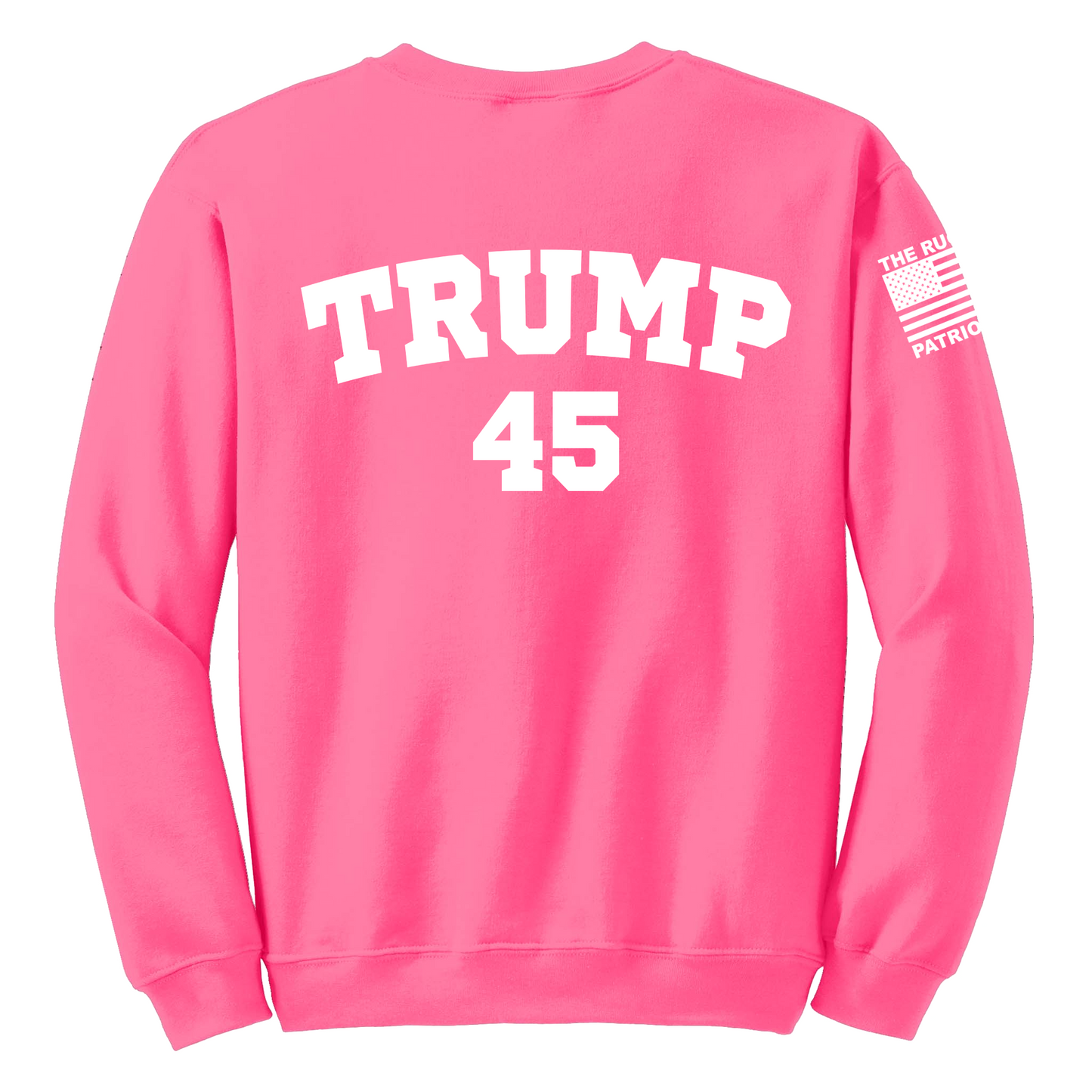 Trump 45 Pink Crewneck Sweatshirt