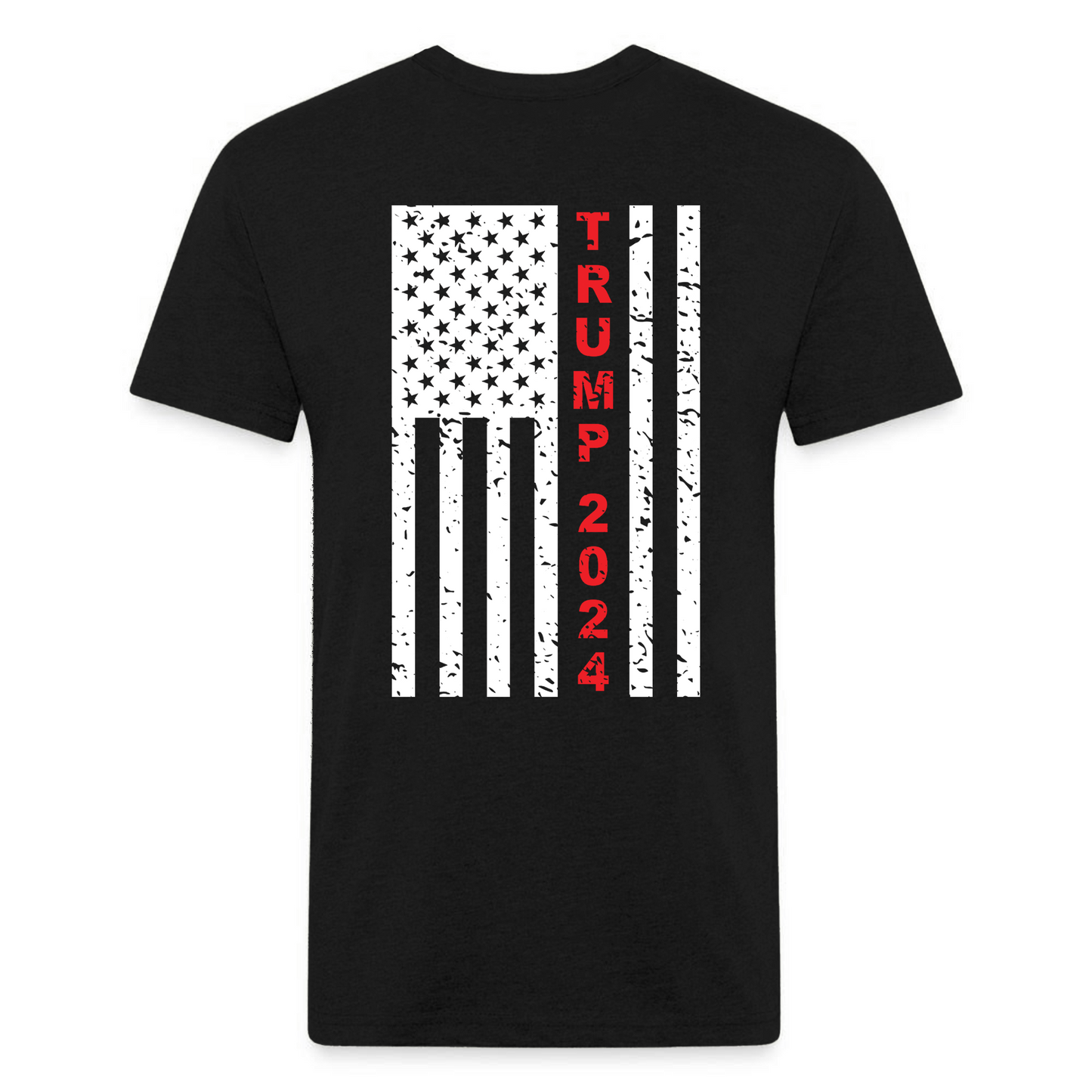 Red Trump 2024 American Flag Unisex T-Shirt