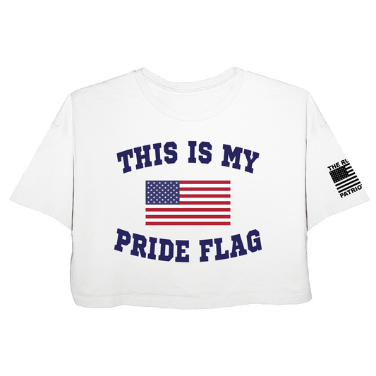 This Is My Pride Flag Jersey Crop Top T-Shirt