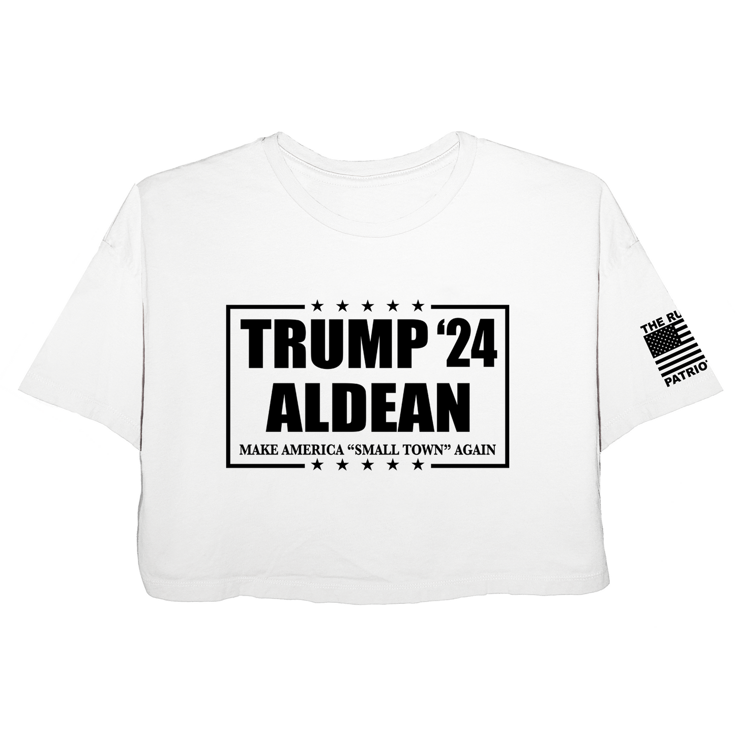 Trump Aldean 24' Jersey Crop Top T-Shirt