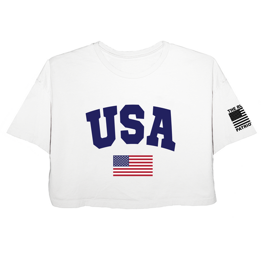 USA Jersey Crop Top T-Shirt