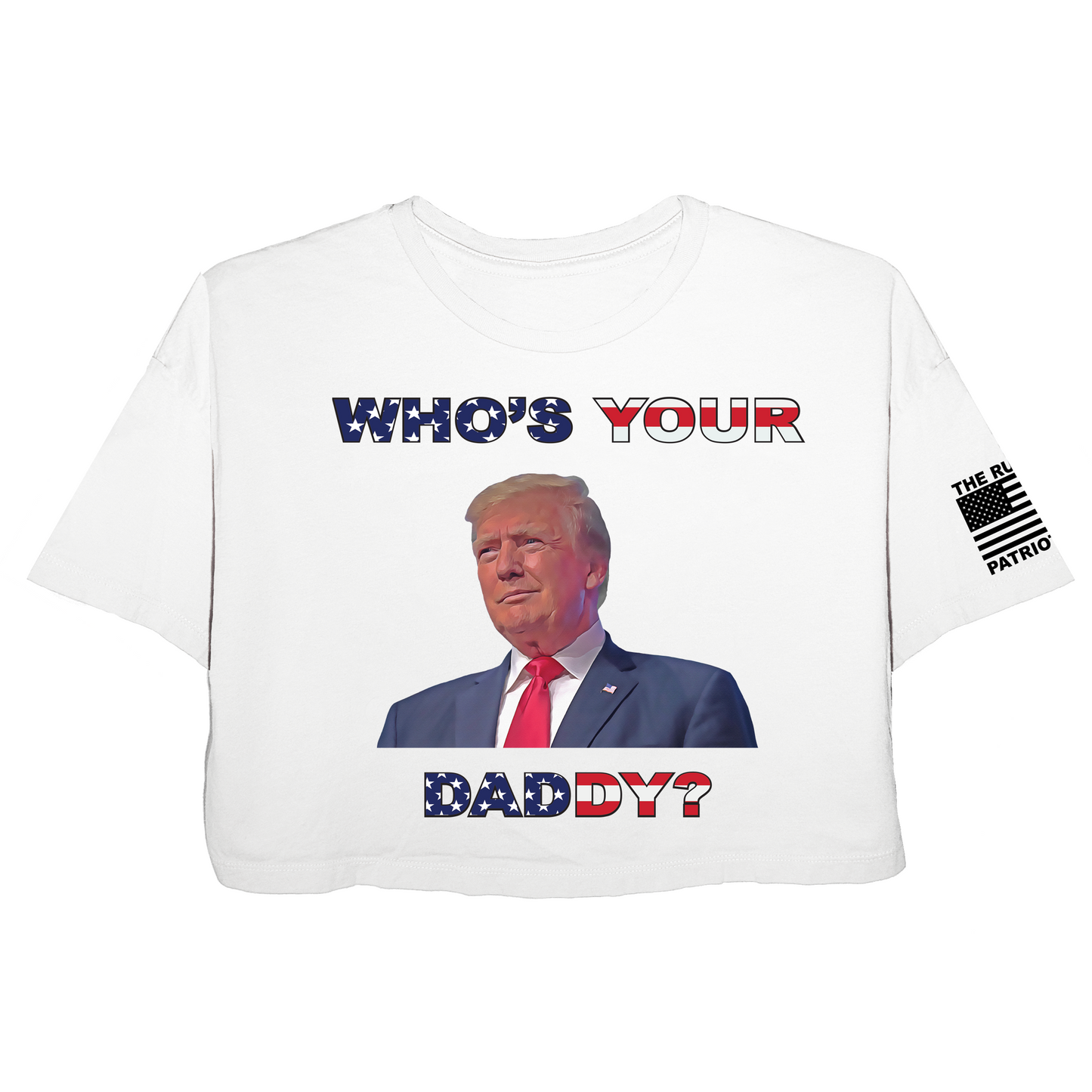 Who's Your Daddy Trump Jersey Crop Top T-Shirt