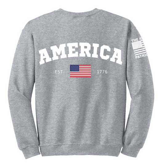 America Gray Crewneck Sweatshirt