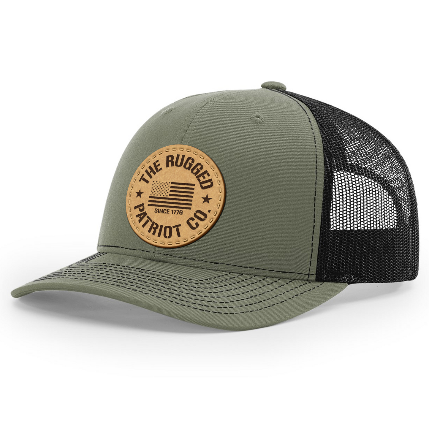 Military Green Rugged Patriot Co. Hat