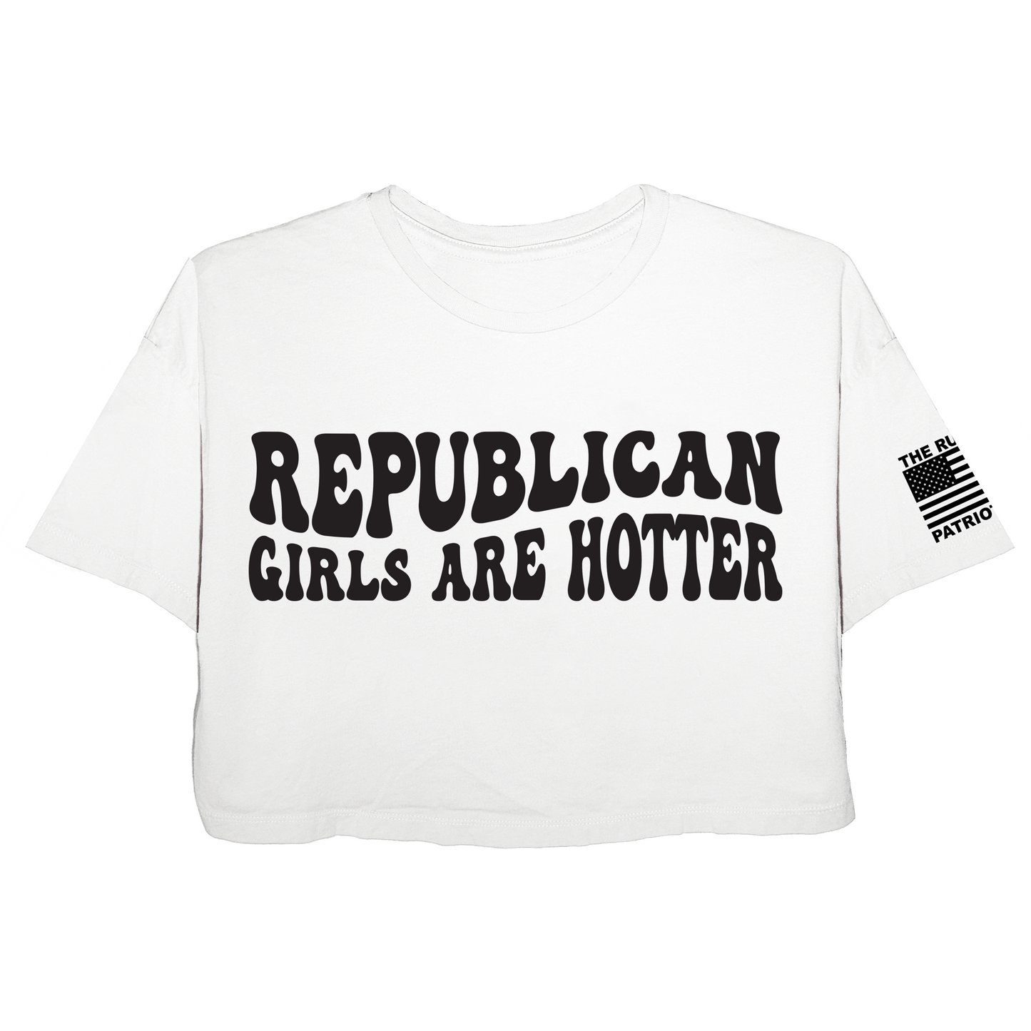 Republican Girls Are Hotter Jersey Crop Top T-Shirt